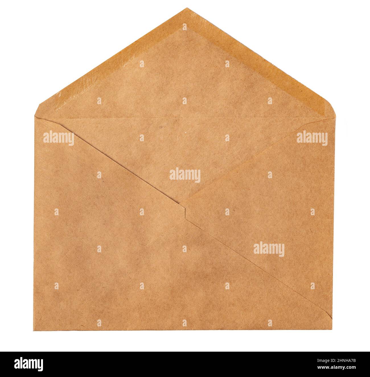 Recycled craft paper envelope isolated white background Stock Photo Alamy