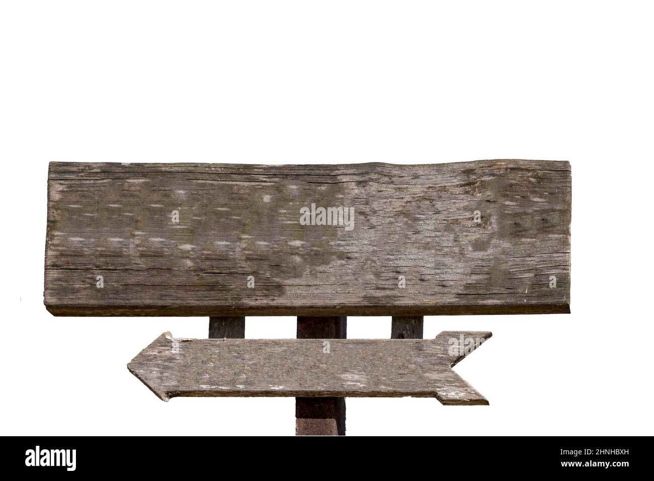 Closeup of Rustic wooden signs on white background Stock Photo - Alamy