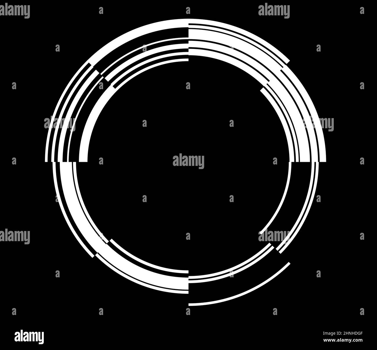 Abstract GUI, UI geometric circle element - stock vector illustration ...