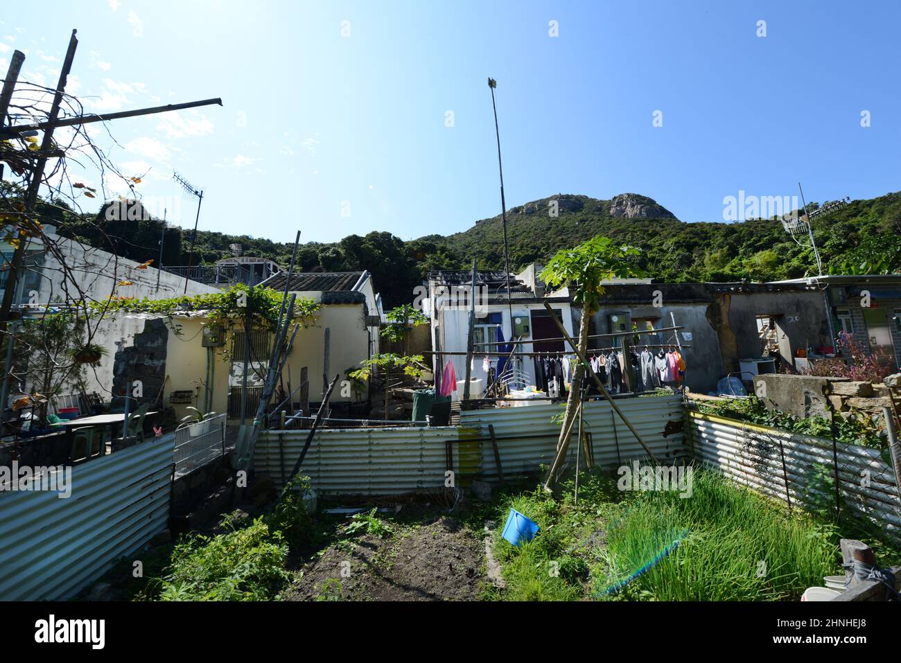 Old Mo Tat village in the southern part of Lamma island in Hong Kong. Stock Photo