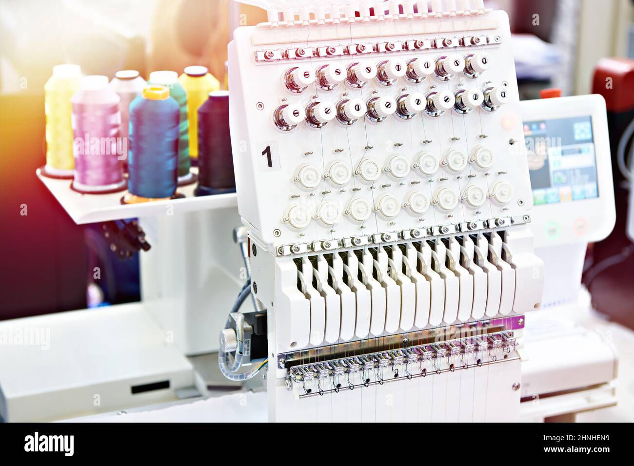 Embroidery machine hires stock photography and images Alamy
