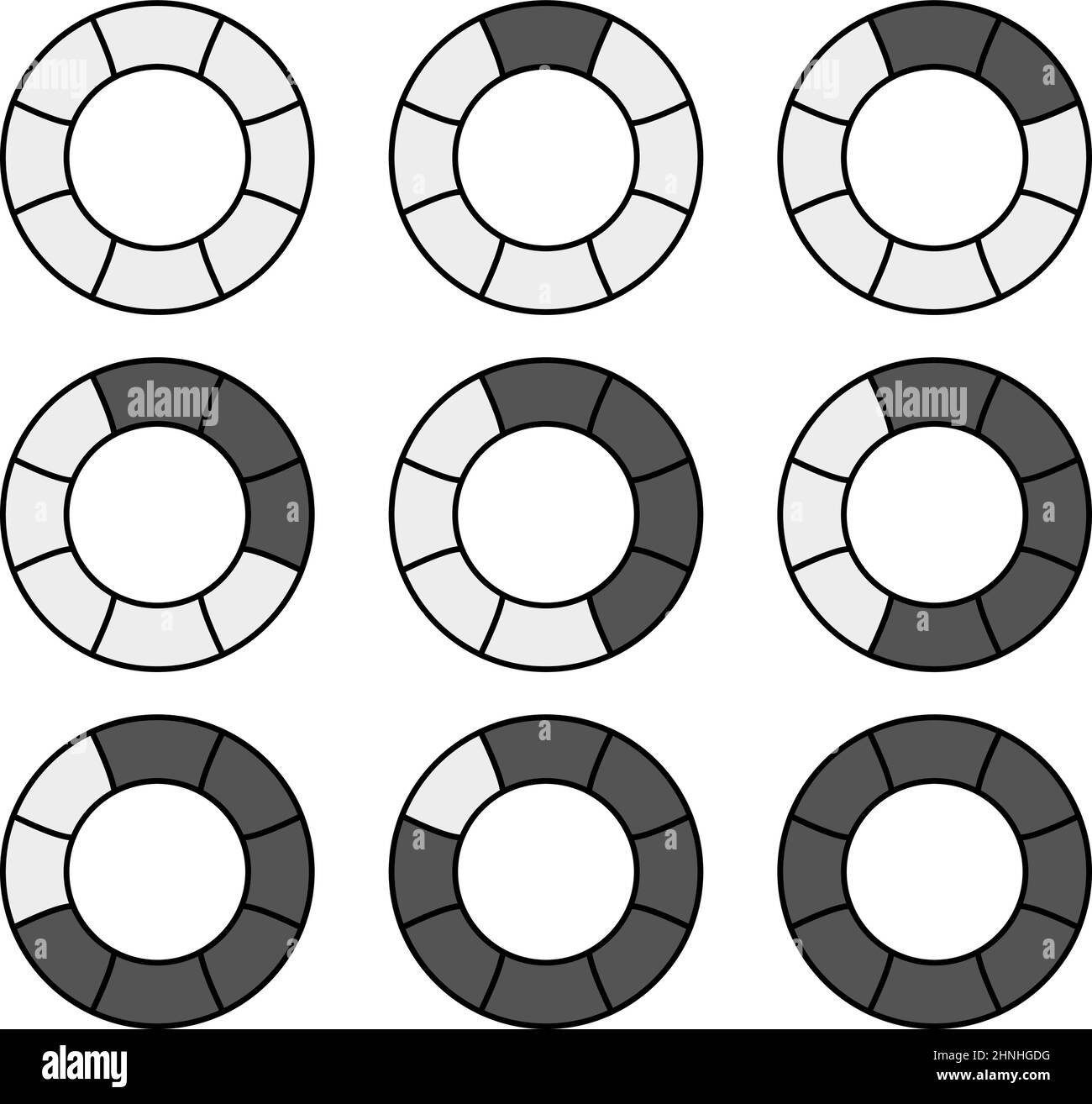 Circular, circle pie chart, pie graph infographic, presentation element