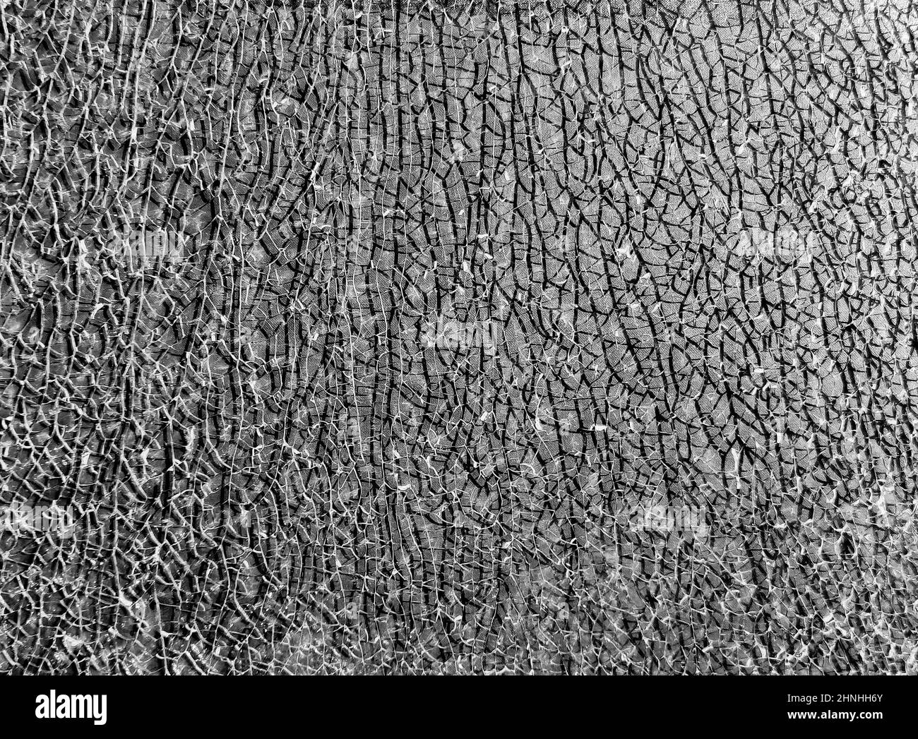 Texture broken glass with cracks. Abstract of cracked screen Smartphone from shock Stock Photo