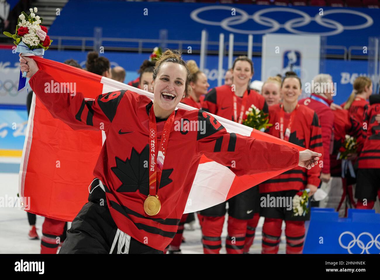 Men's White Hockey Canada IIHF 2022 Replica Olympics Marie-Philip Poulin  Jersey