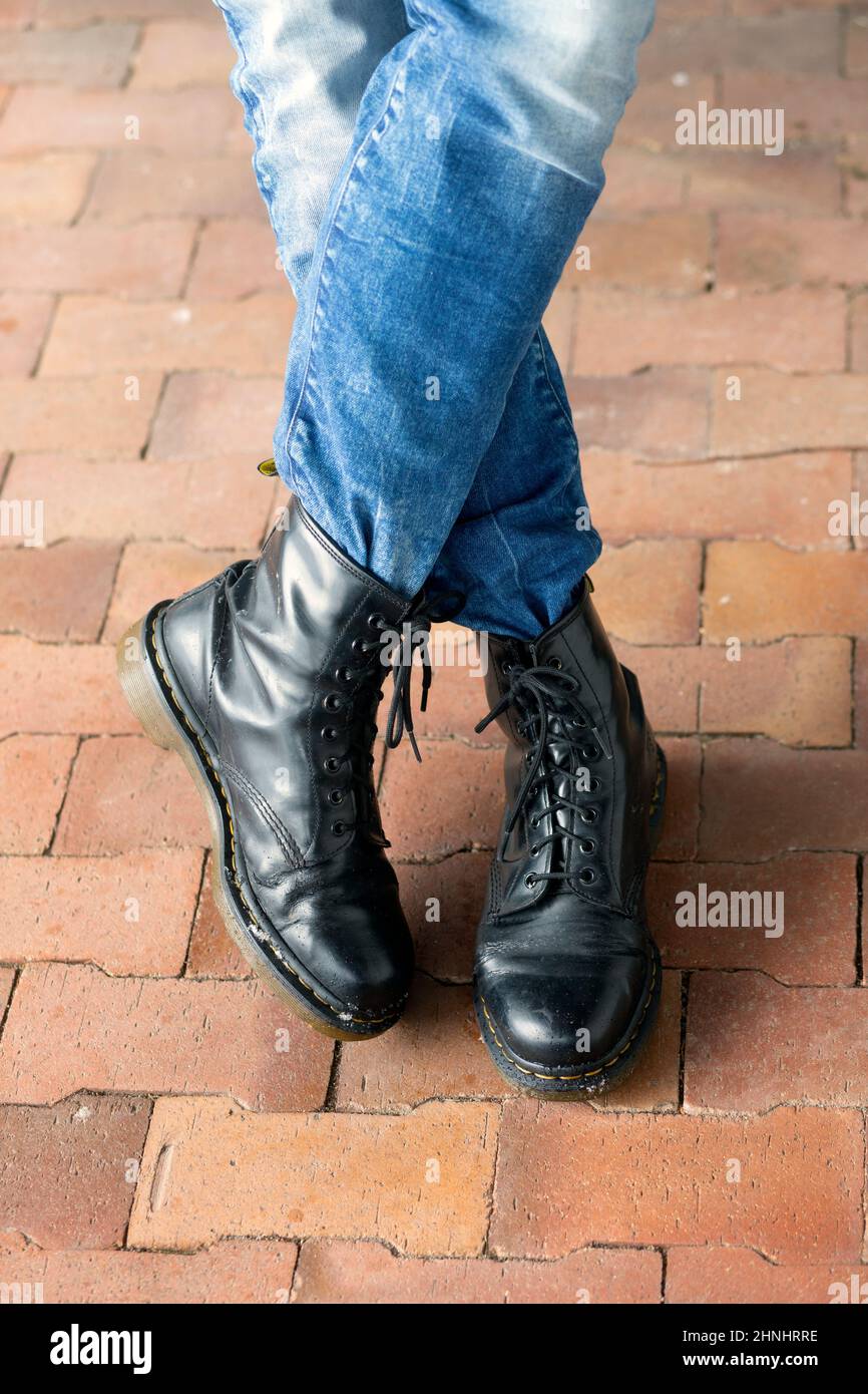 A pair of Doc Martens boots Stock Photo - Alamy