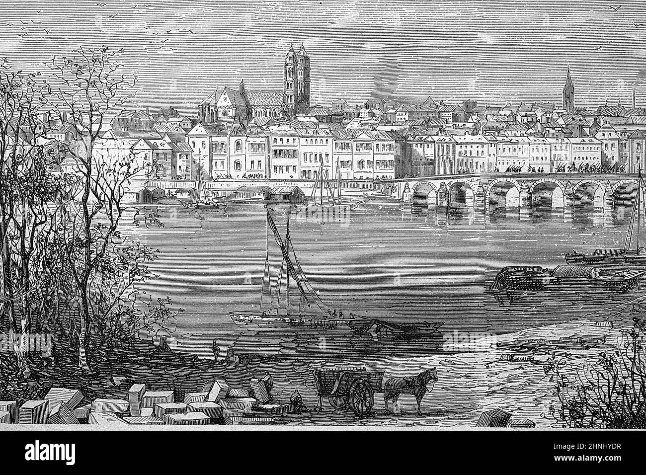 Tours im Departements IndreetLoire in der Region CentreVal de Loire, Frankreich, im Jahre