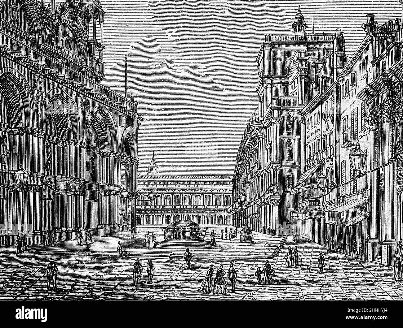 Der Markusplatz, Venedig, Italien, um 1865 / St. Mark's Square, Venice ...