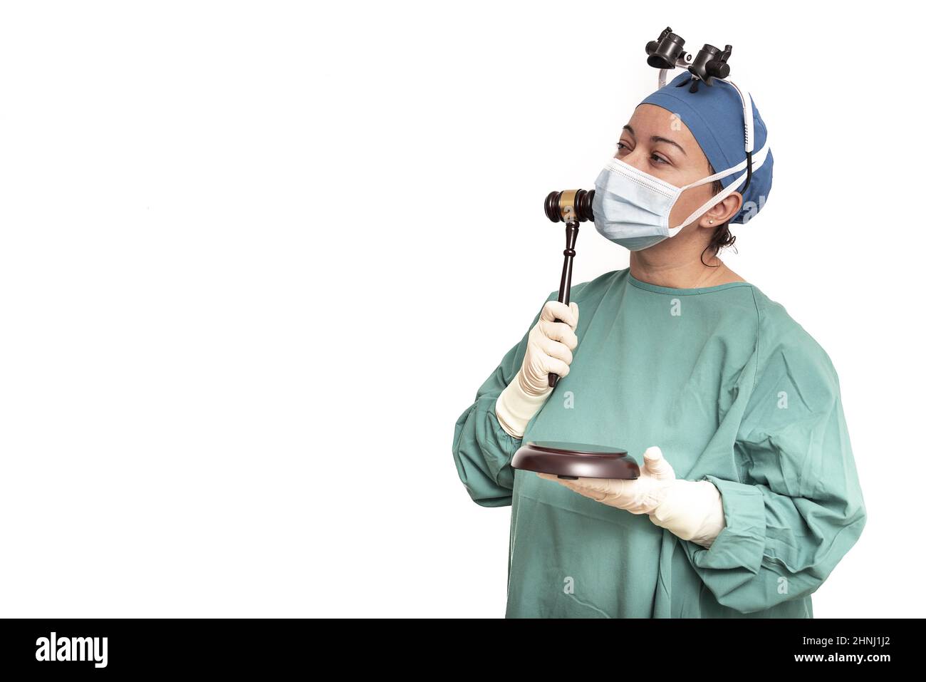 malpractice in medicine. injuries caused by unprofessional medical surgeons. Stock Photo