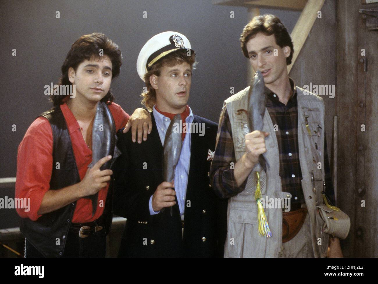 BOB SAGET, JOHN STAMOS and DAVE COULIER in FULL HOUSE (1987), directed by JEFF FRANKLIN. Credit: LORIMAR PRODUCTIONS / Album Stock Photo