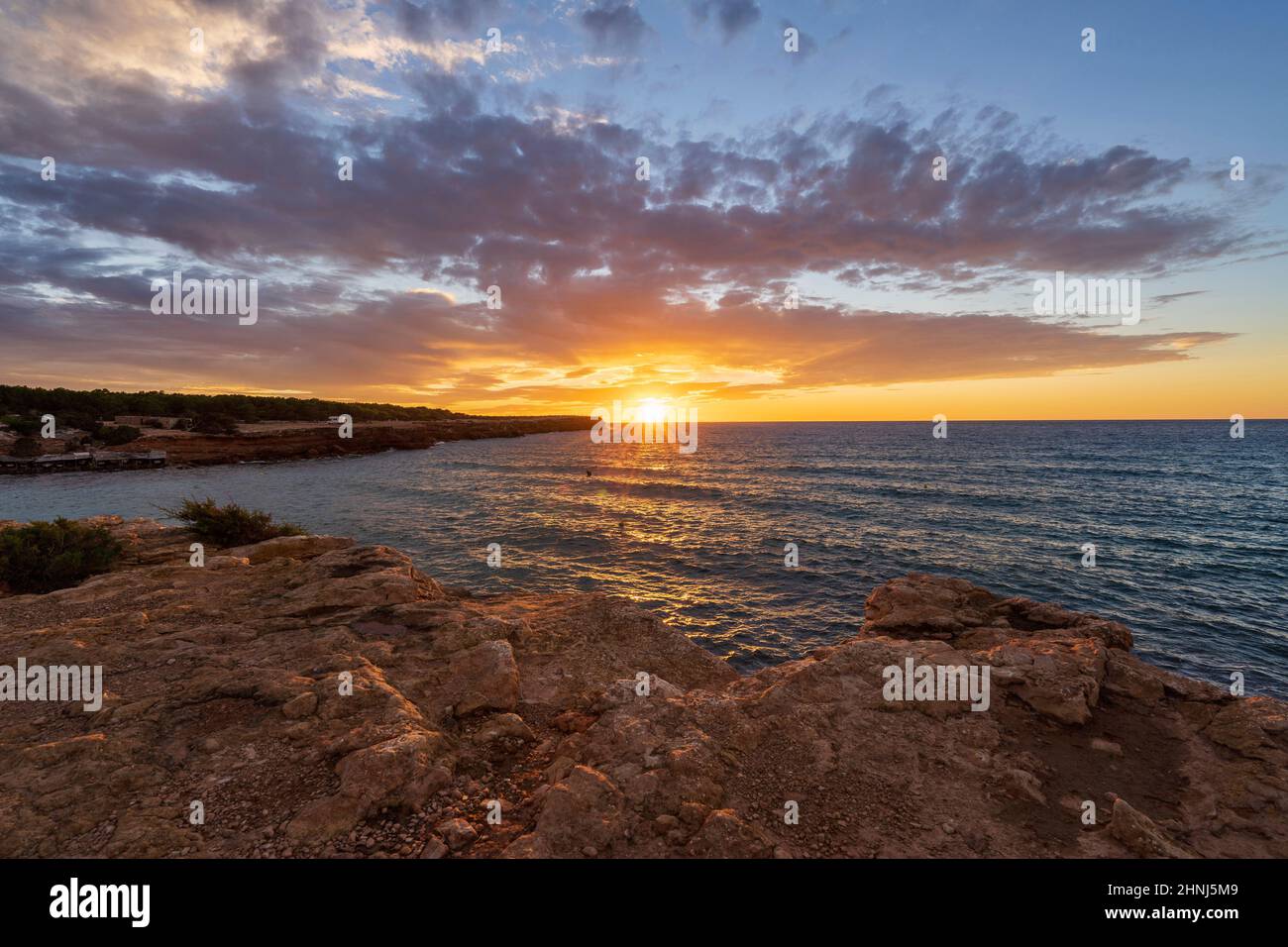 seascape-cala-saona-beach-sunset-balearis-islands-formentera-spain