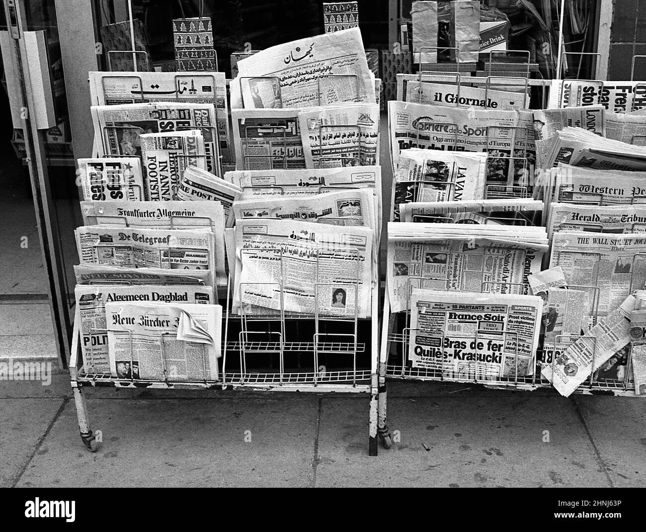 Newsagent uk Black and White Stock Photos & Images Alamy