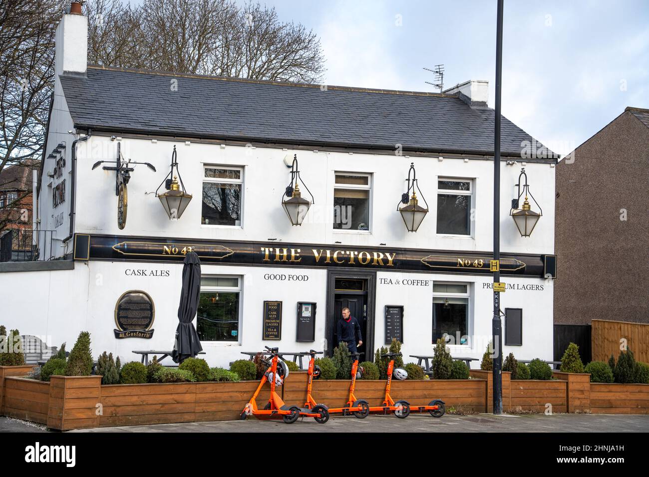 The Victory, a traditional pub South Gosforth, Newcastle upon Tyne, UK. Stock Photo