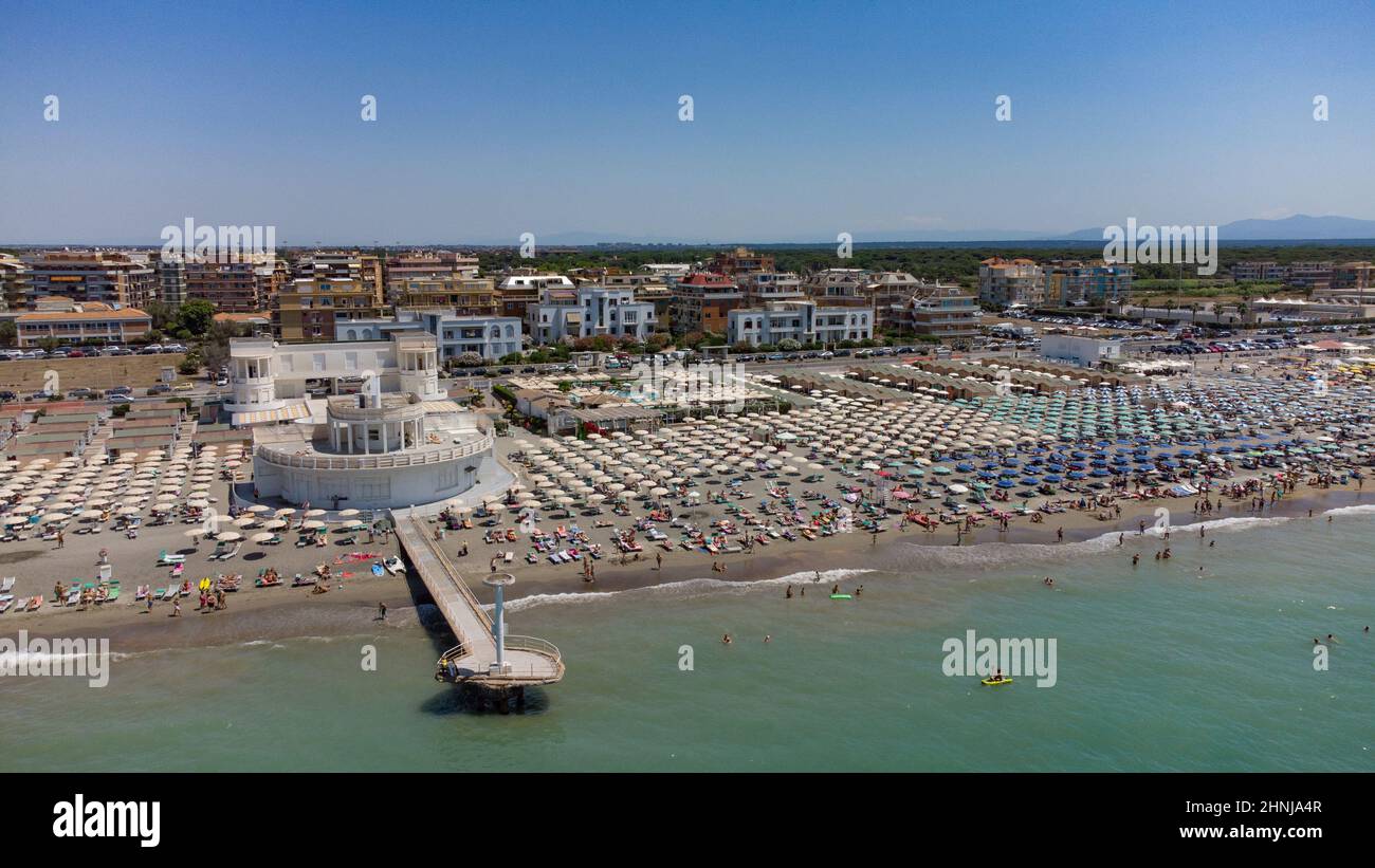 Europe, Italy, Lazio, Rome, Ostia beach Stock Photo