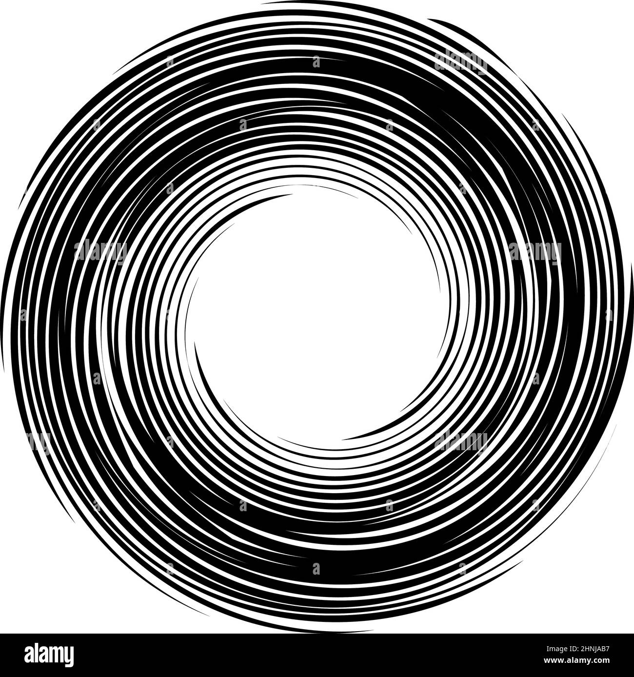 Spiral, swirl, twirl design shape set - stock vector illustration, clip-art graphics Stock Vector