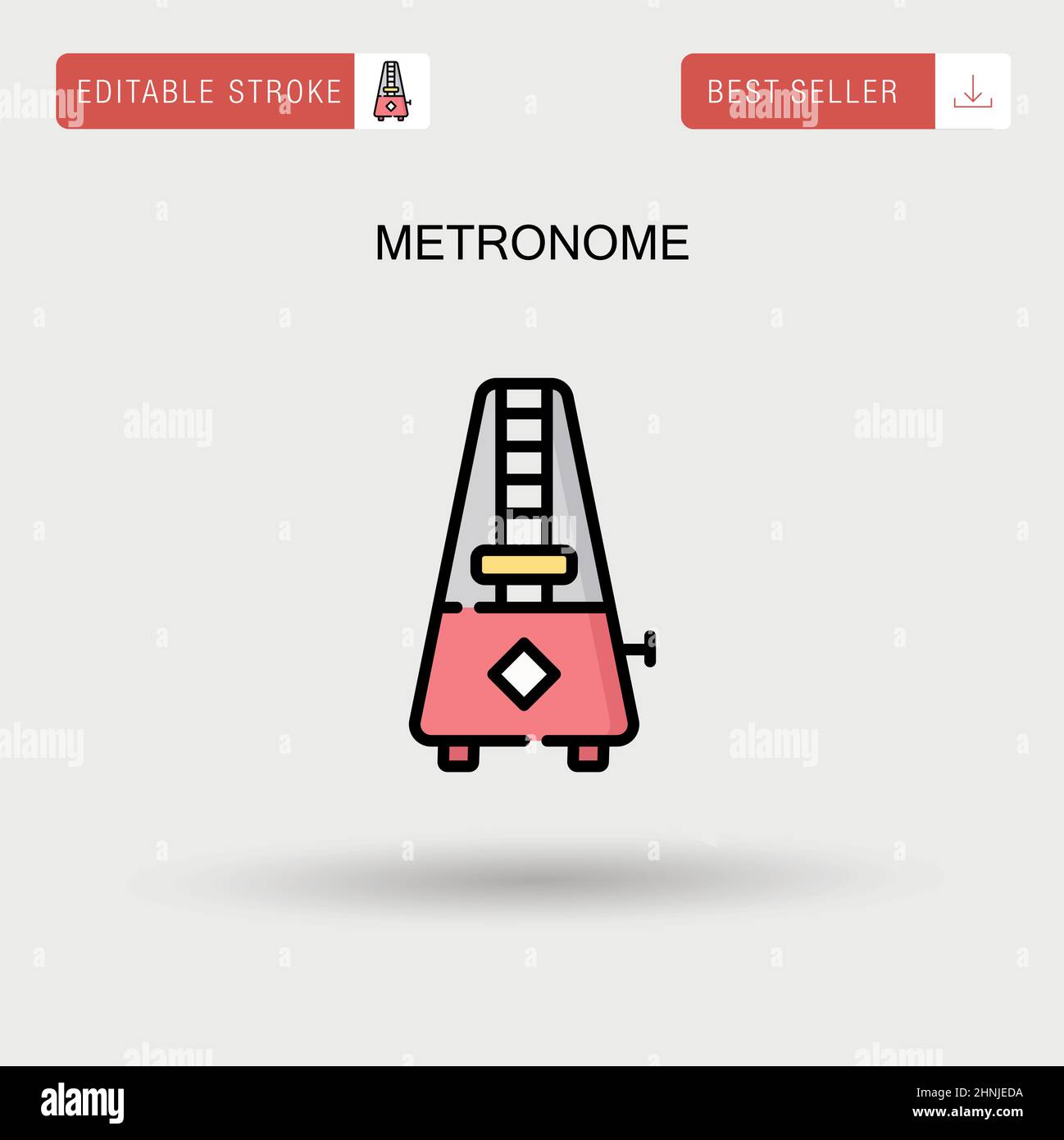 Metronome Simple vector icon Stock Vector Image & Art Alamy