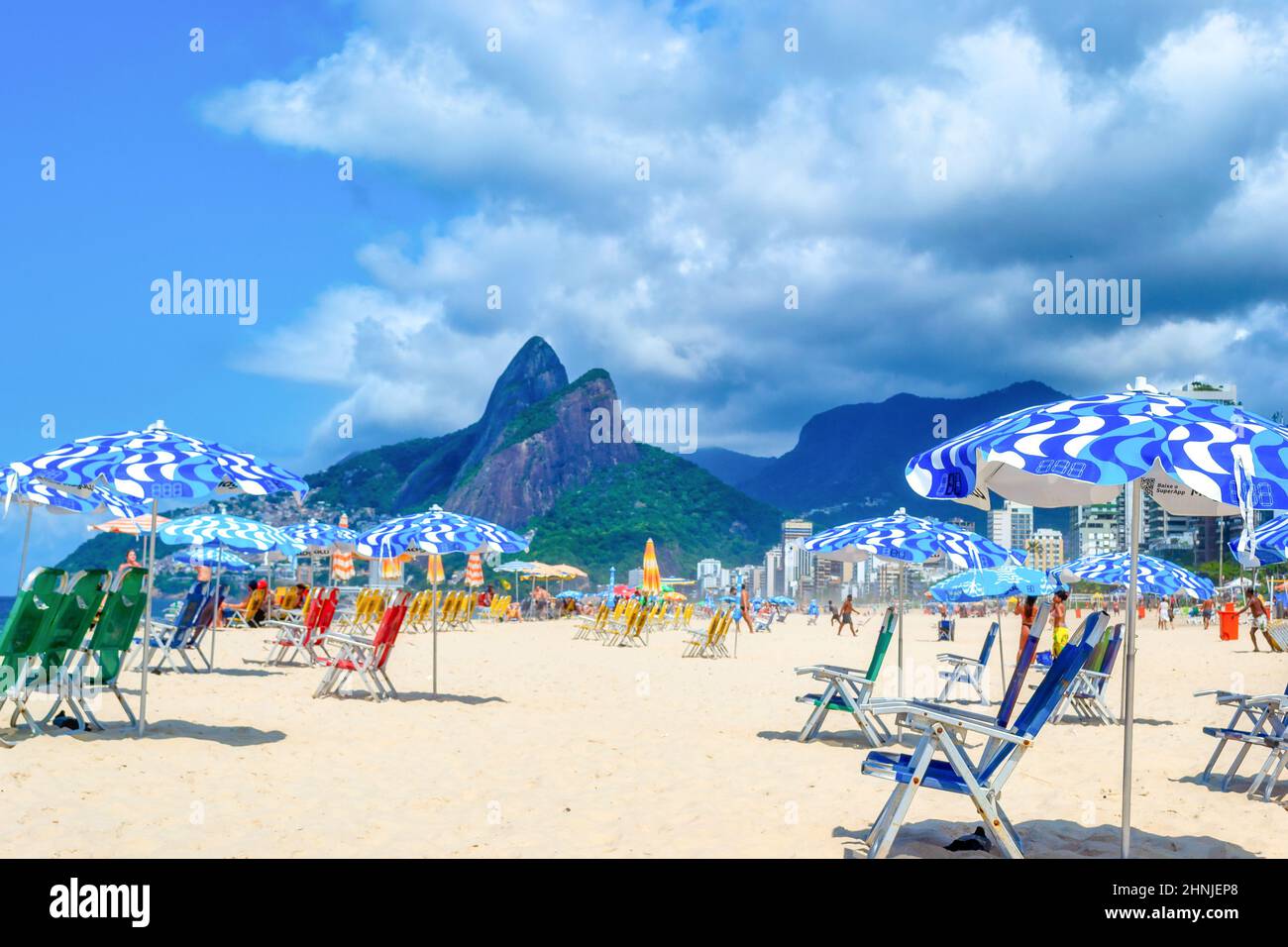 Ipanema Beach, Rio de Janeiro, Brazil, February 16, 2022 Stock Photo