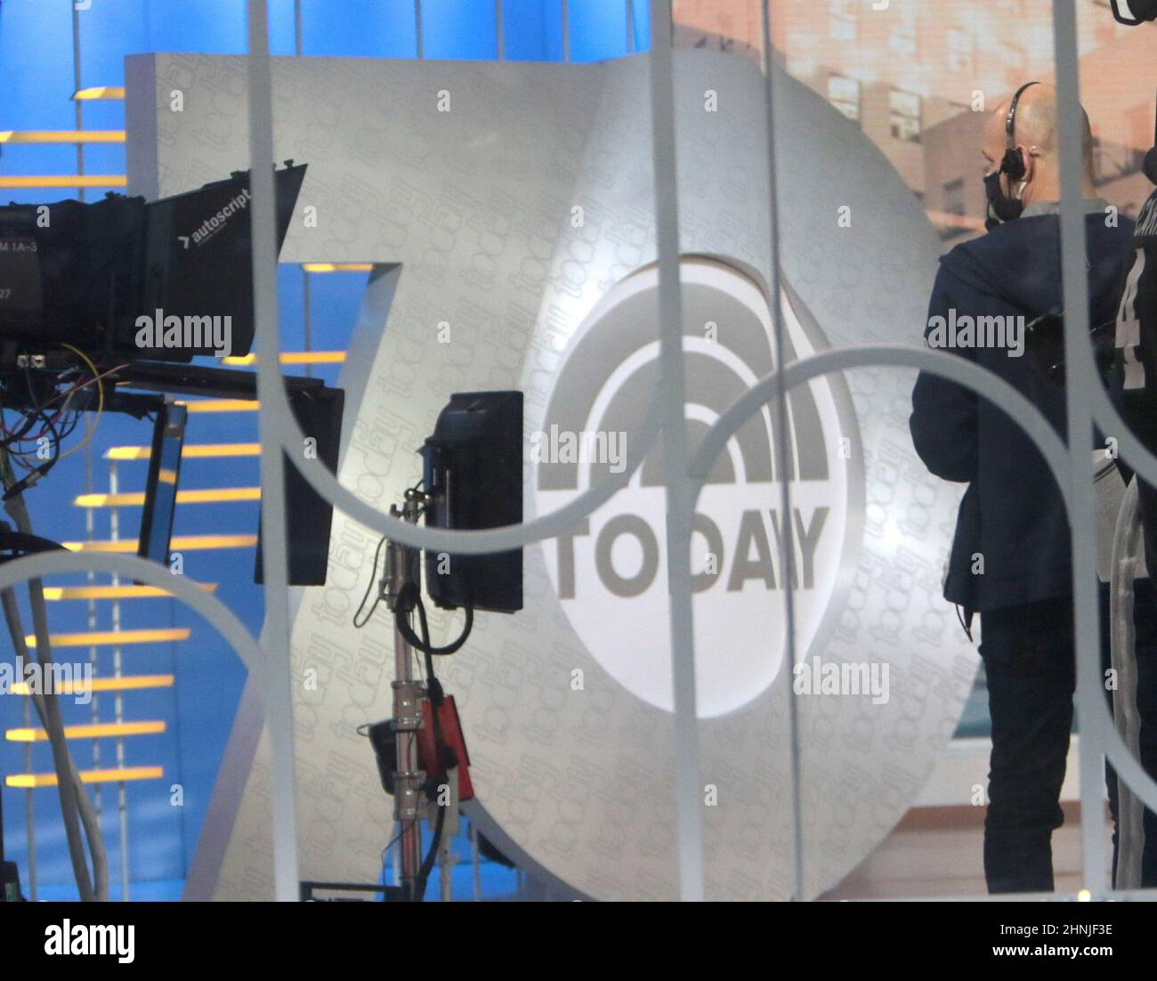 New York NY 20220113 The Today Show cast are pictured while filming