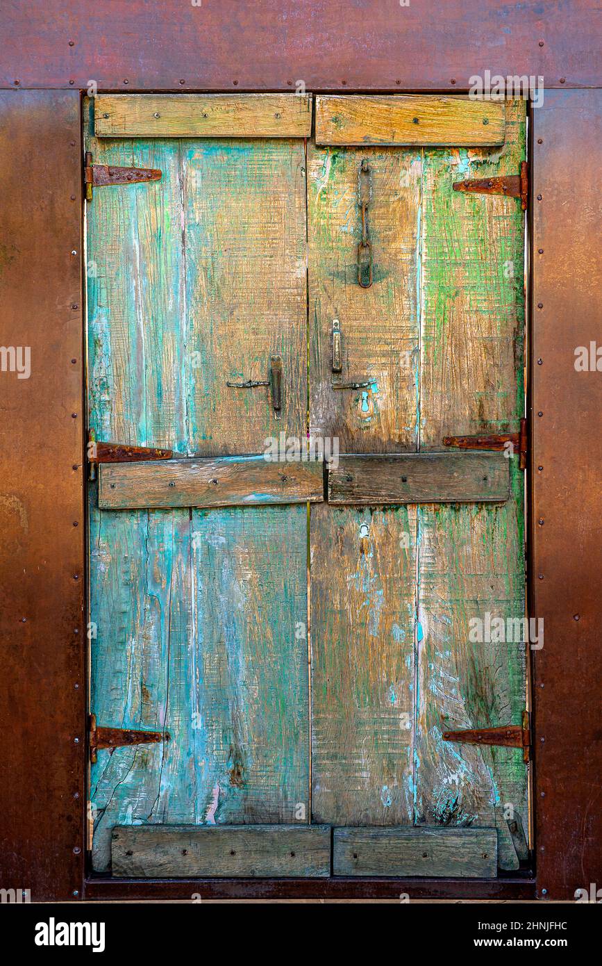 The Barrio Doors and windows in Tucson Stock Photo Alamy