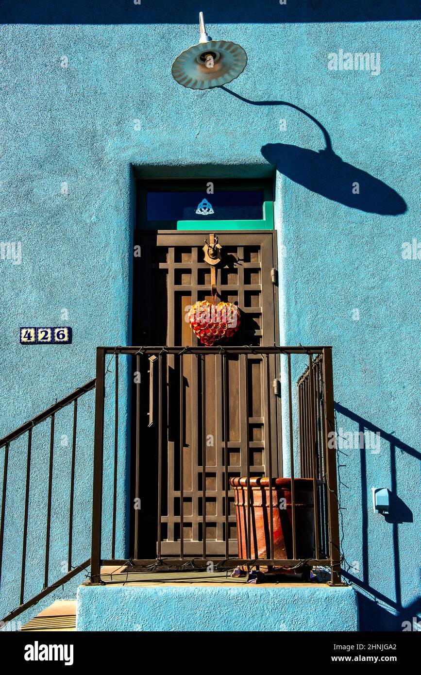 The Barrio Doors and windows in Tucson Stock Photo Alamy