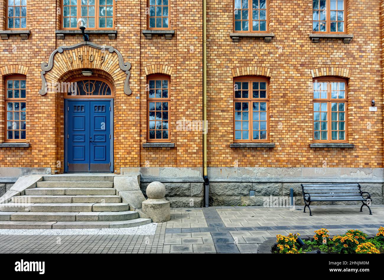 Mellerud, Dalsland, Västra Götalands län, Sweden: The Mellerud Museum on the West side of Lake Vänern, located in the courthouse from 1909. Stock Photo