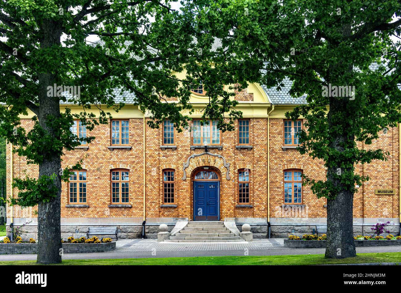 Mellerud, Dalsland, Västra Götalands län, Sweden: The Mellerud Museum on the West side of Lake Vänern, located in the courthouse from 1909. Stock Photo