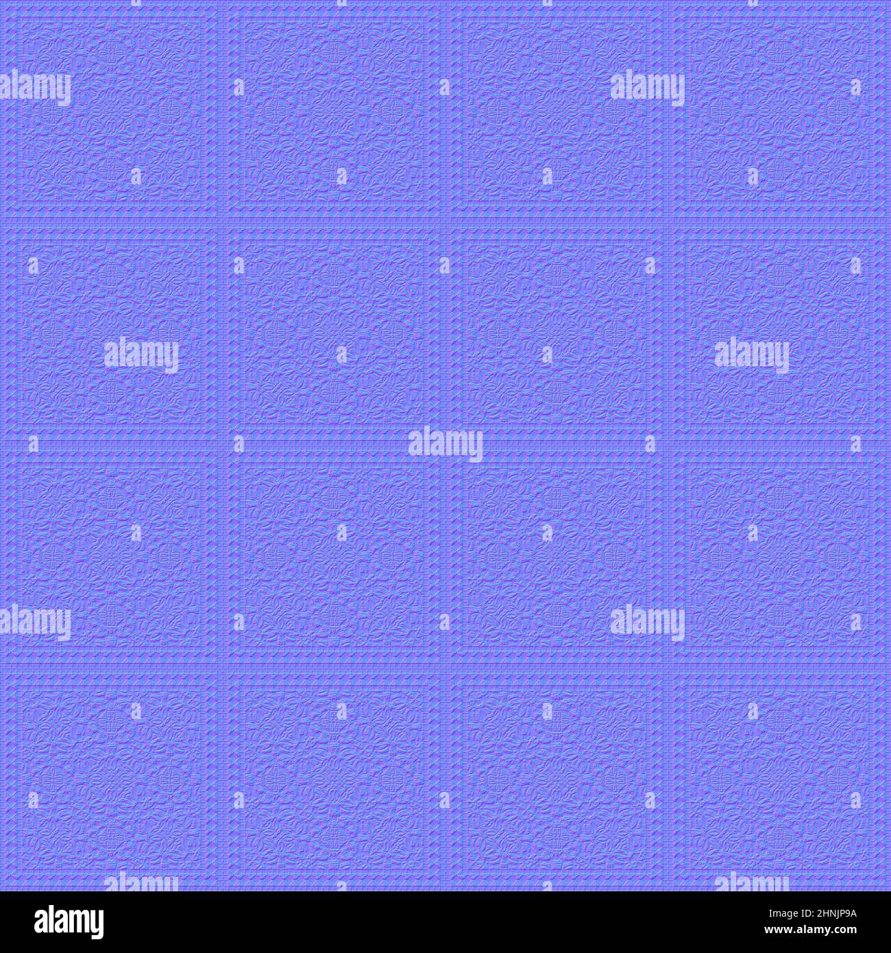 Normal map patterned tiles, high quality, natural background Stock Photo
