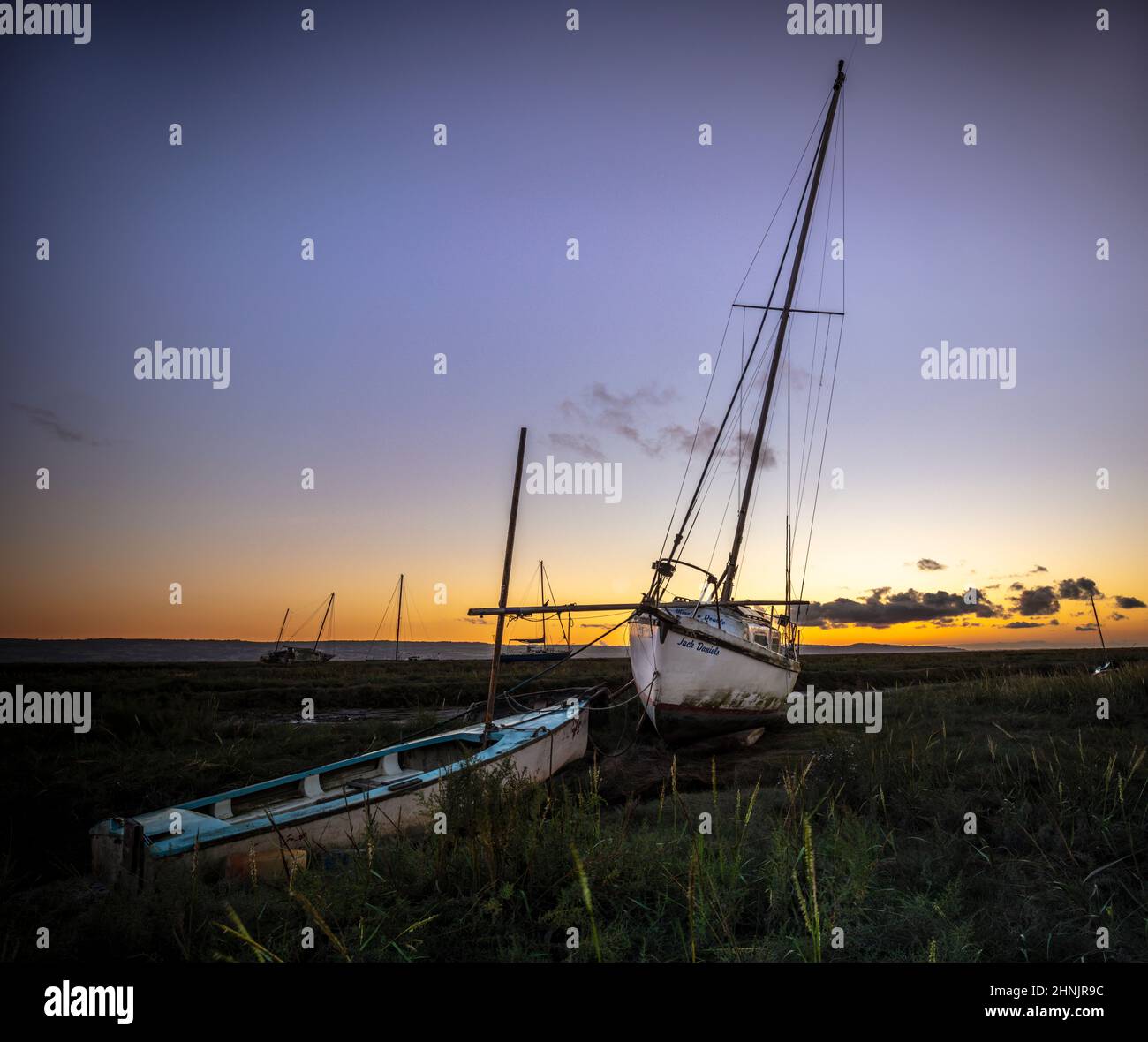 Heswell wrecks, Wirrel - Stock Image