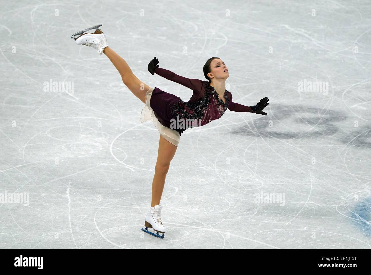 Russian Olympic Committee s Anna Shcherbakova During The Women s Single russian-olympic-committee-s-anna-shcherbakova-during-the-women-s-single