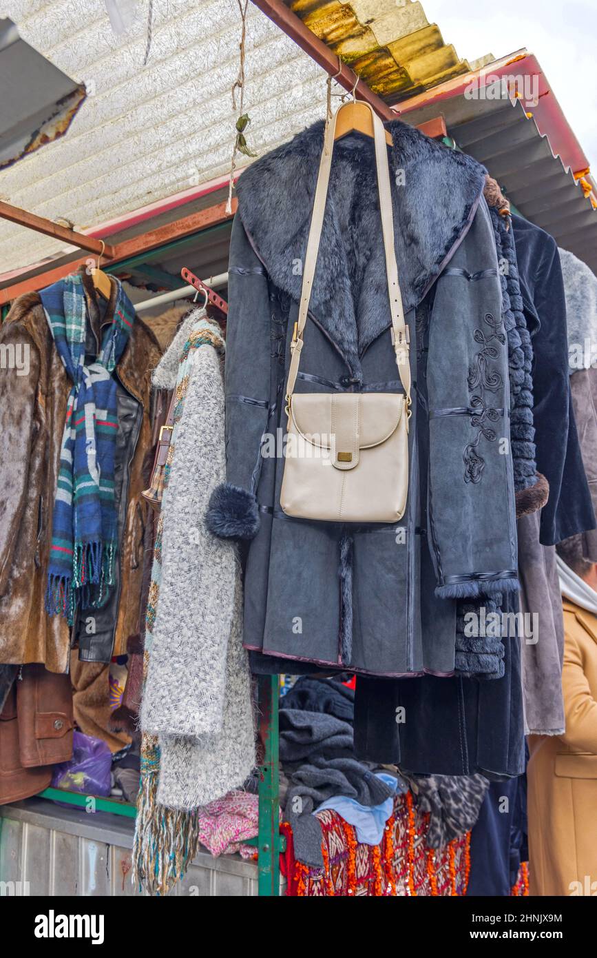 Coats fur leather hi-res stock photography and images - Alamy