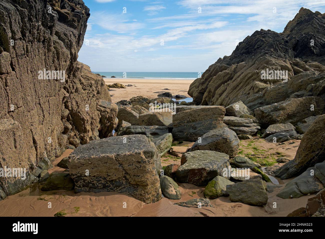 Marloes Sands, Pembrokeshire, Wales. Stock Photo