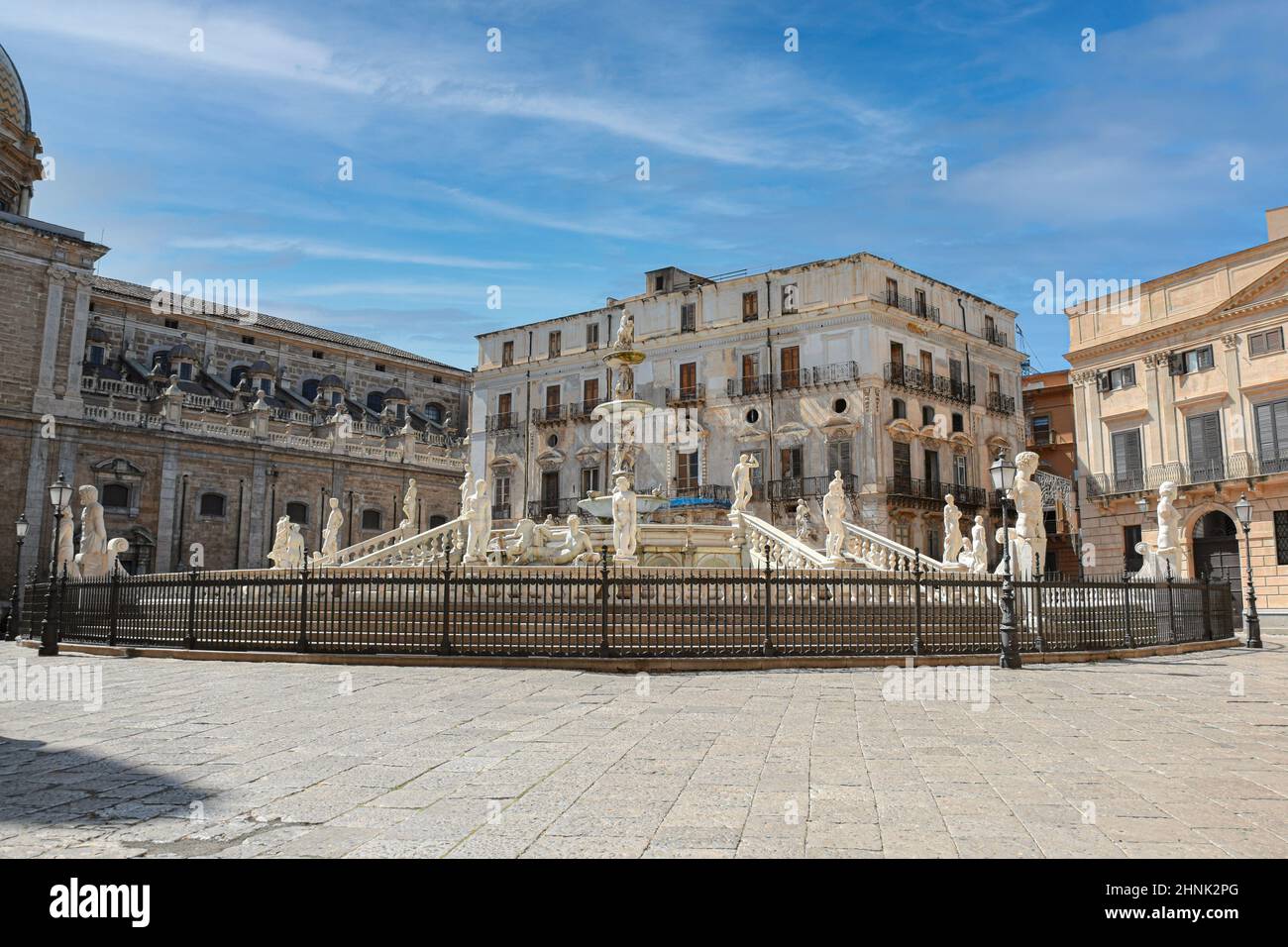 Fontana della vergogna in Palermo. Italy Stock Photo