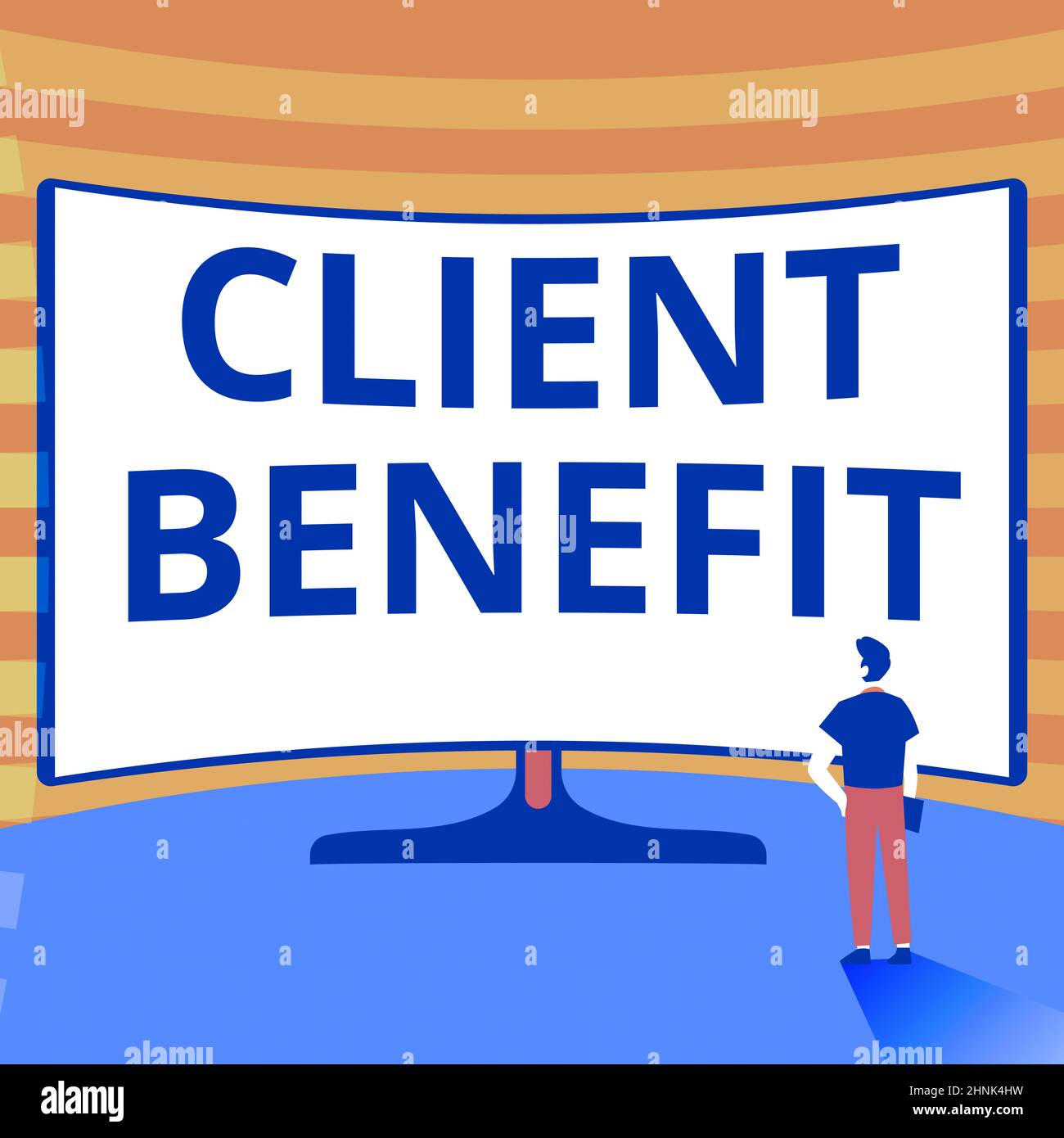 Conceptual caption Client Benefit, Concept meaning The real or