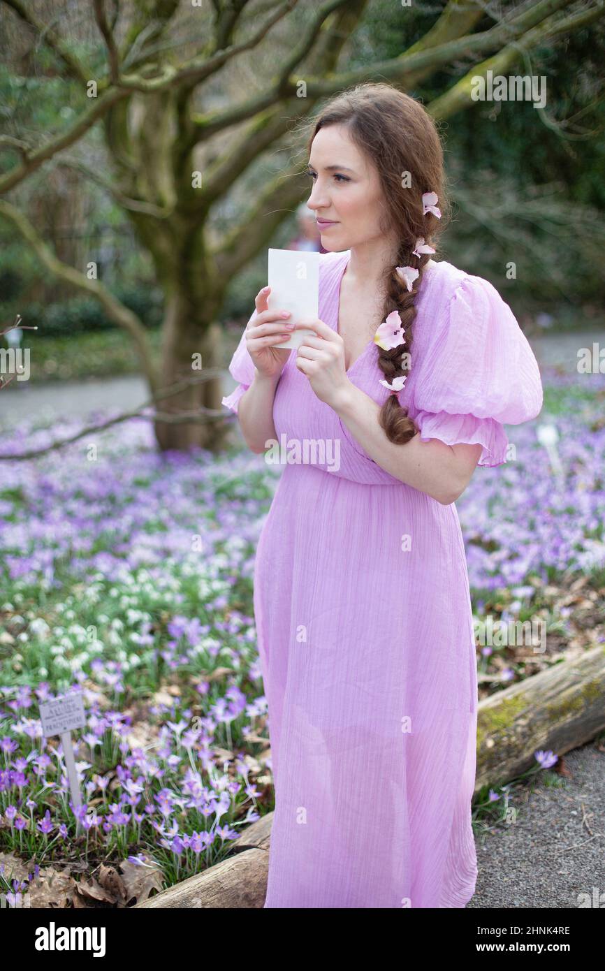 knee length dresses for ladies Lilac Meadow Swing Dress  Unique Vintage