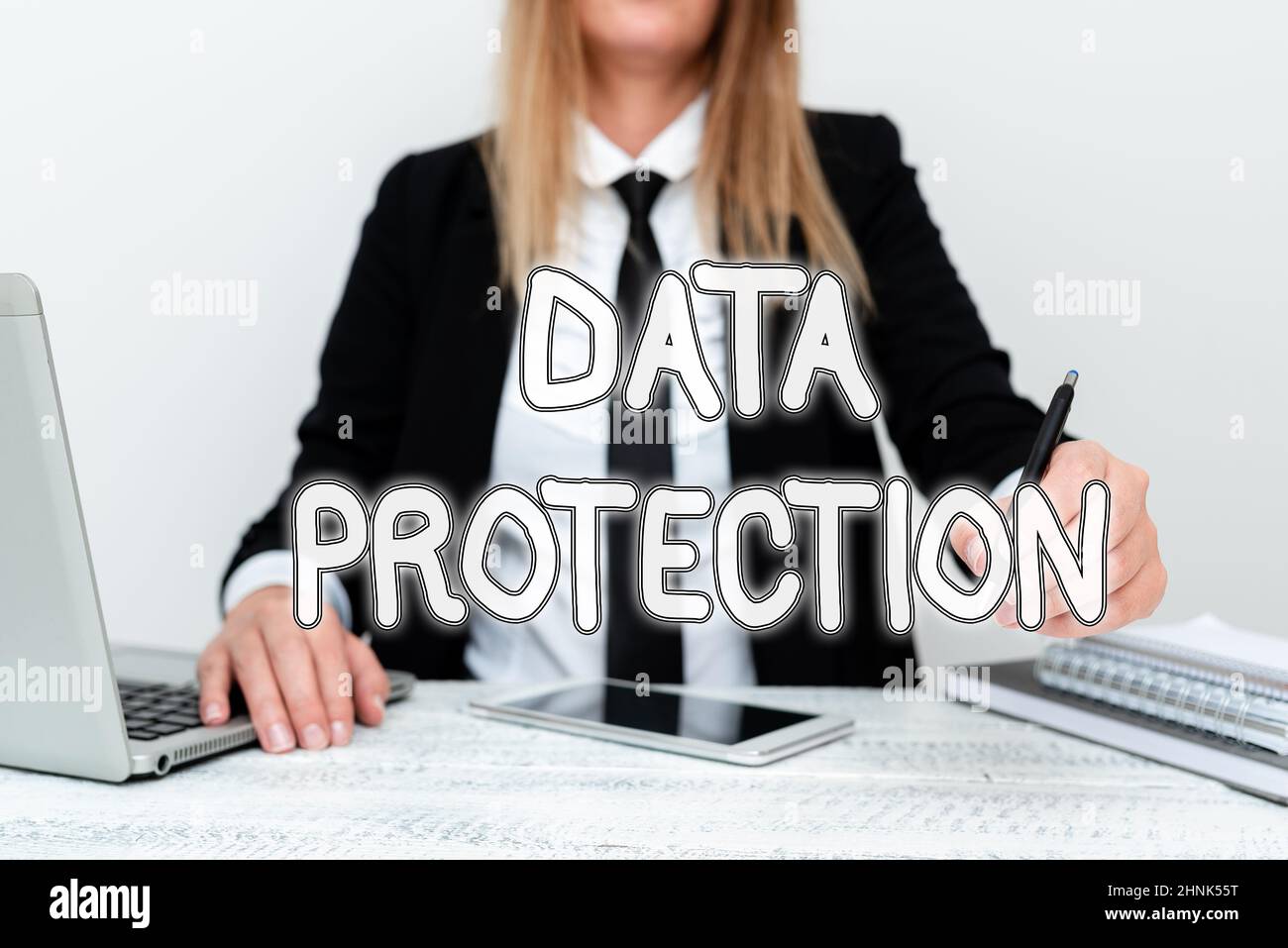 Data Protection Text Writing displaying text Data Protection, Business idea legal control ...