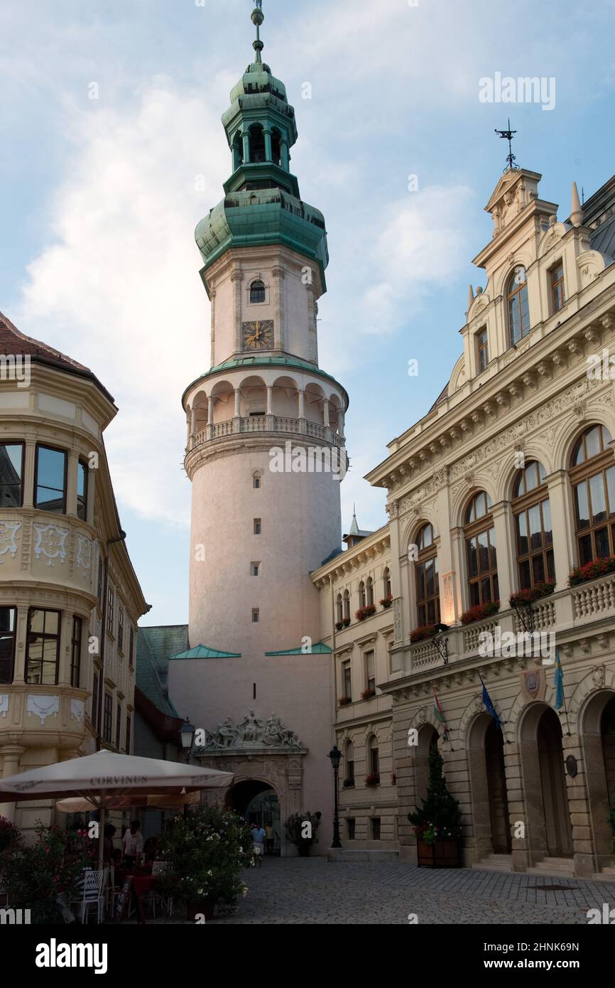 The firewatch tower in Sopron Stock Photo