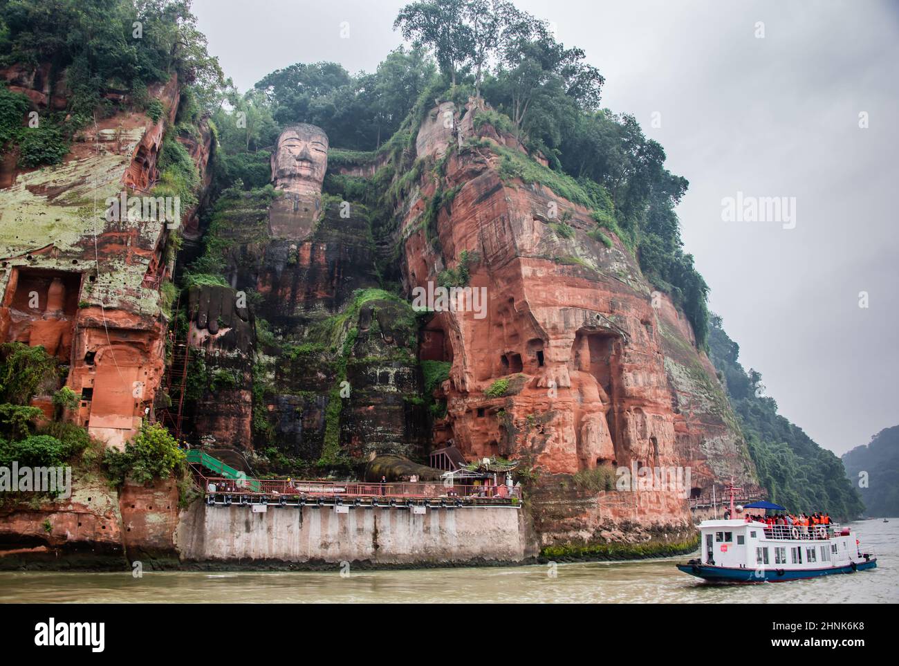 Big Buddha in Leshan Stock Photo