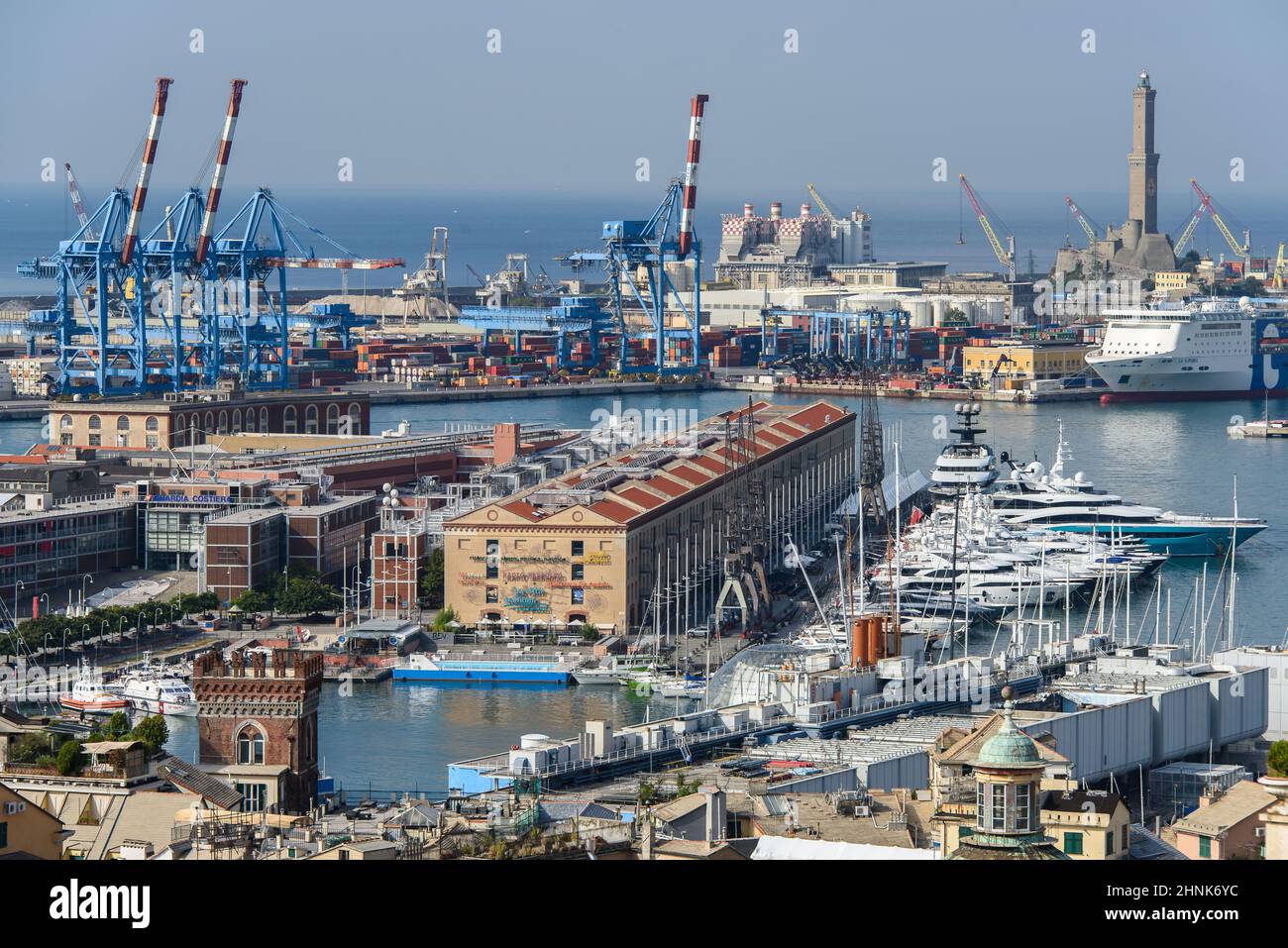 The Port of Genoa Stock Photo Alamy