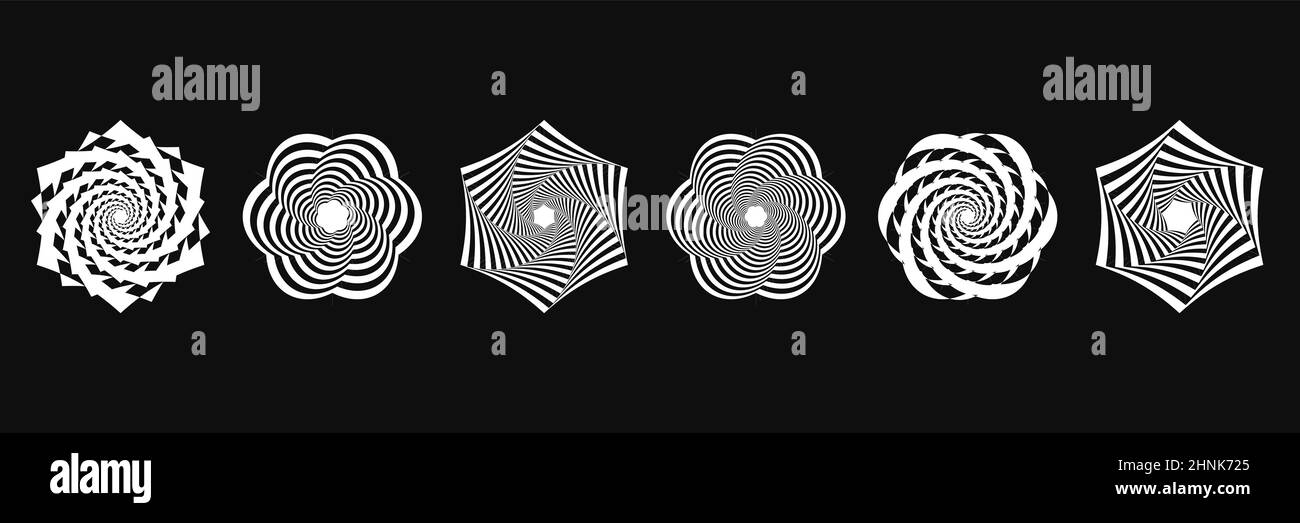 Geometric, abstract visual art shape, design element - stock vector ...