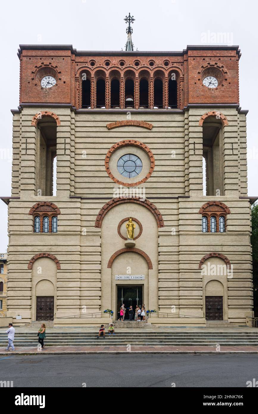 Sacro Cuore e San Giacomo Church Stock Photo