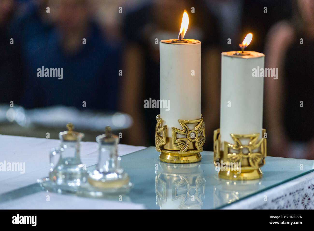 The rite of the Eucharist Stock Photo - Alamy