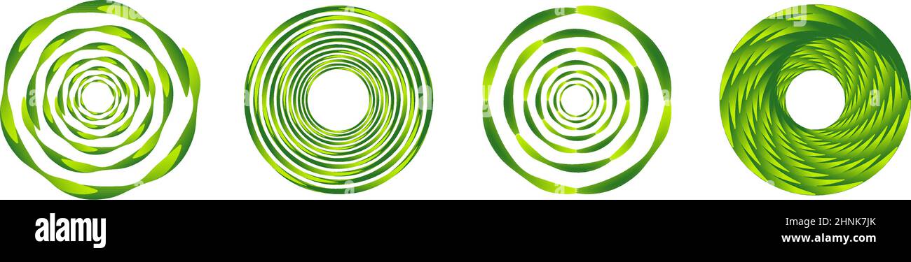 Abstract geometric circle, ring design element. Circular, concentric ...