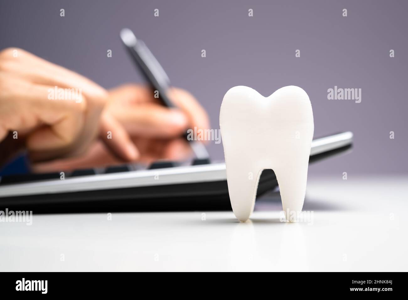 Dental Money And Dentist Cost. Tooth Implant Insurance Stock Photo Alamy