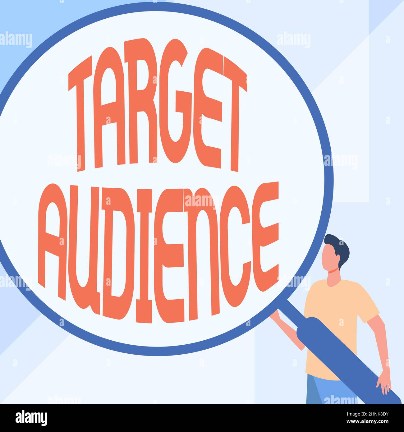 Text caption presenting Target Audience, Concept meaning identified as the intended recipient of