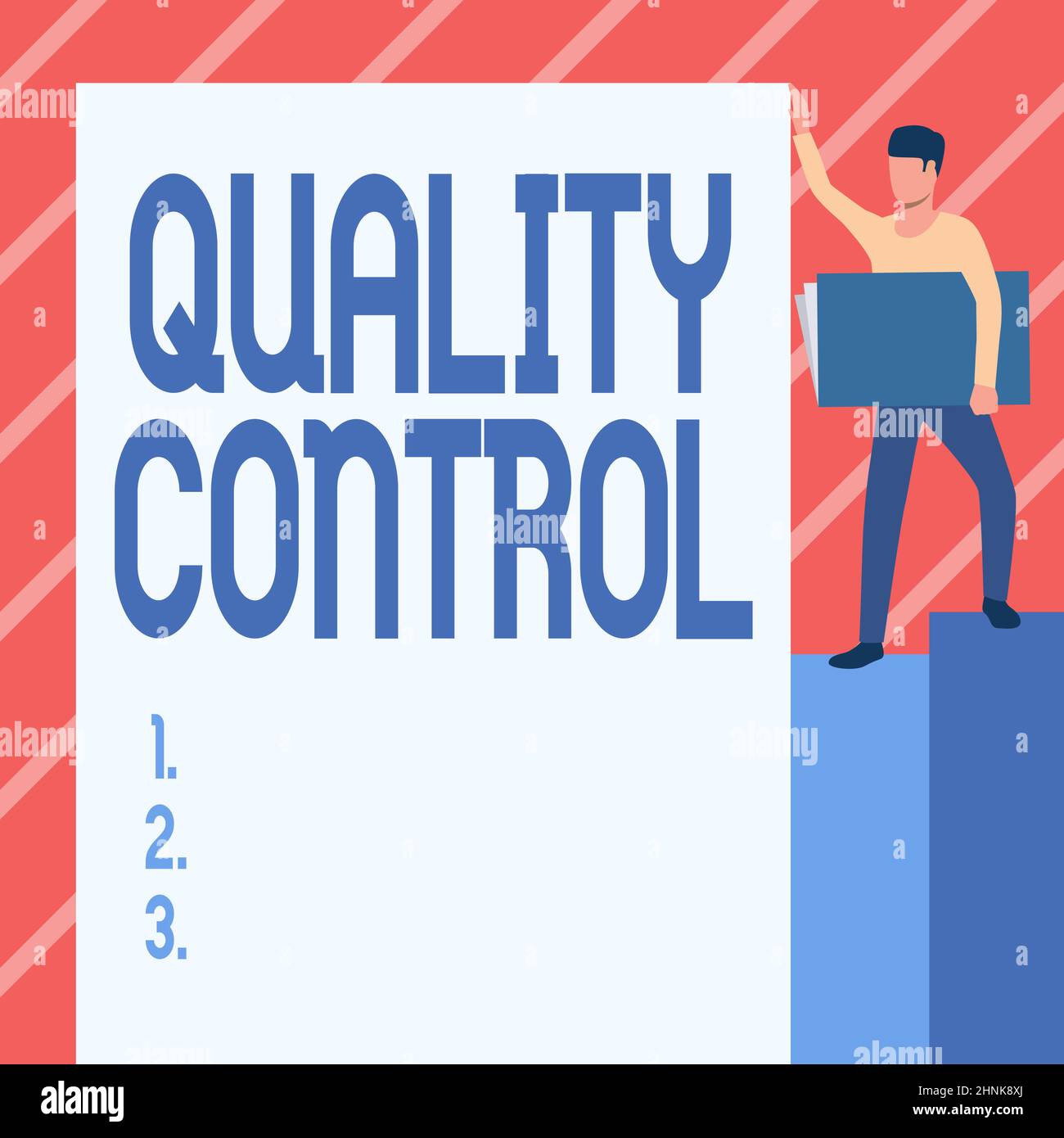 Quality Control Citations Conceptual caption Quality Control, Word Written on a system of ...