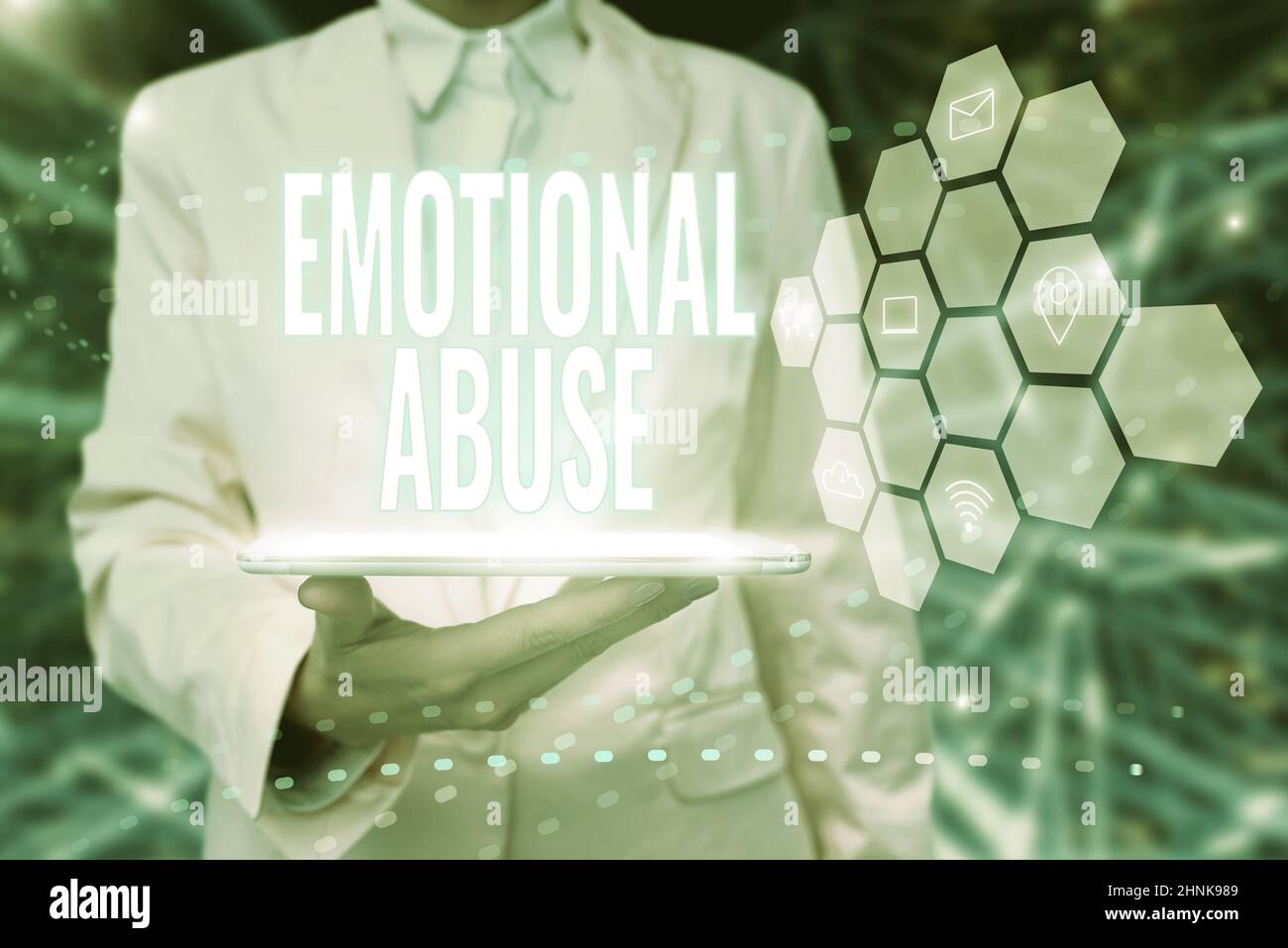 Text showing inspiration Emotional Abuse, Word for person subjecting or