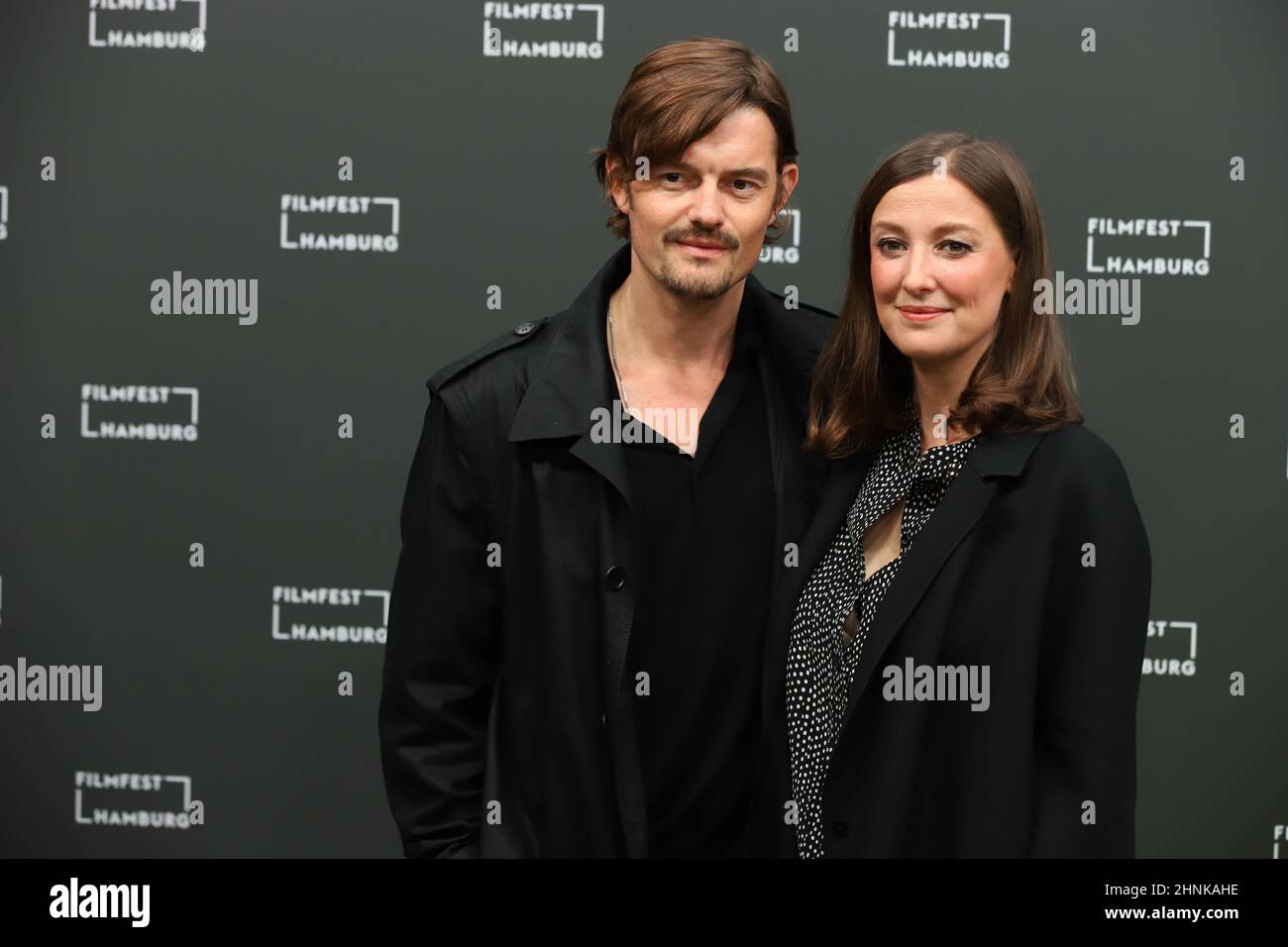 'Töchter' Birgit Minichmayr mit Sam Riley, Filmfest Hamburg, Cinemaxx Dammtor, 04.10.2021, Hamburg Stock Photo