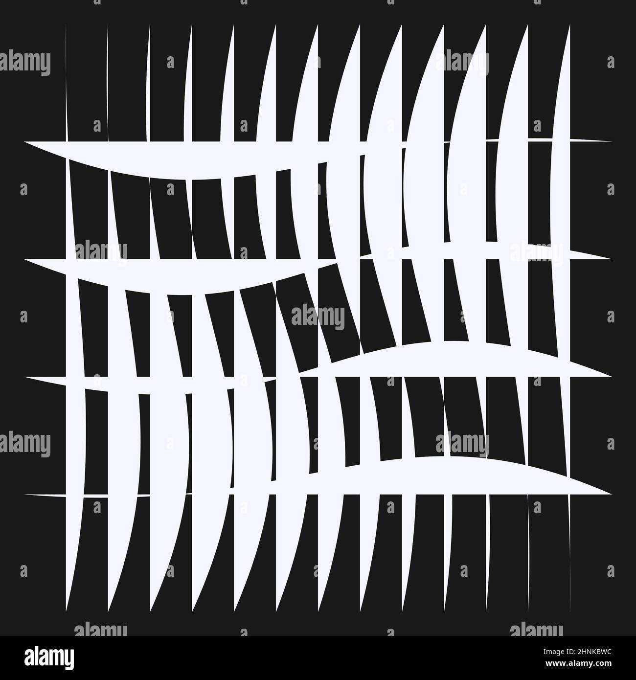 Irregular grid, mesh with random lines. Squares lattice, grating ...