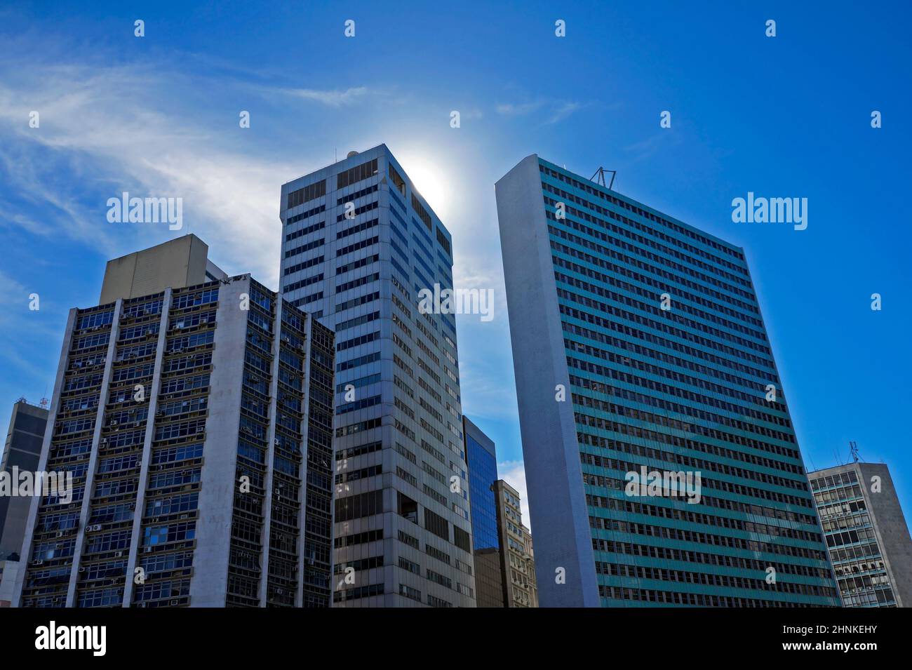 High Rise Buildings In Rio Skyscrapers facades in downtown Rio Stock Photo - Alamy
