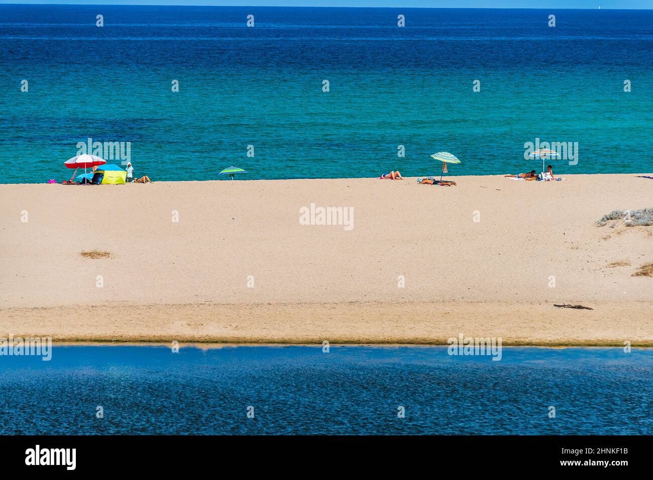 Sandy Beach in Sardinia Stock Photo - Alamy