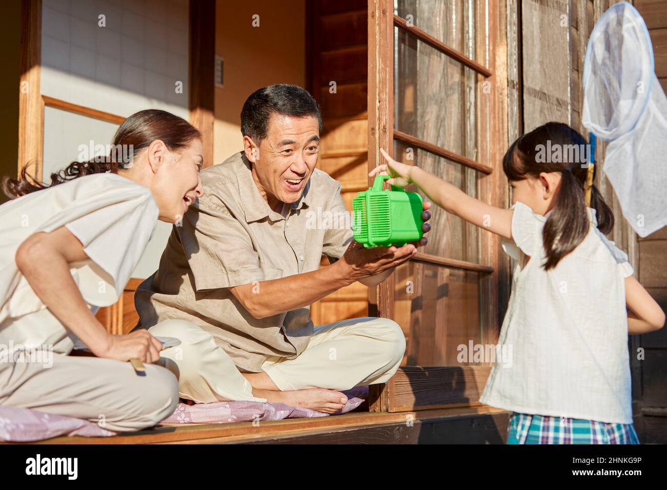 Japanese Kids On Summer Vacation Stock Photo Alamy